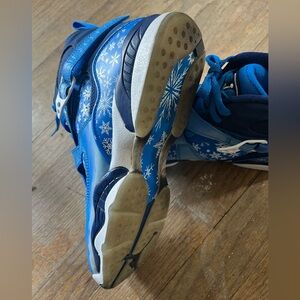 Blue Snowflake High-Top Sneakers